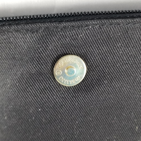 Elizabeth Arden Shoshanna Makeup Bag Purse Multi-Colored Dot Pattern Black - Picture 7 of 16